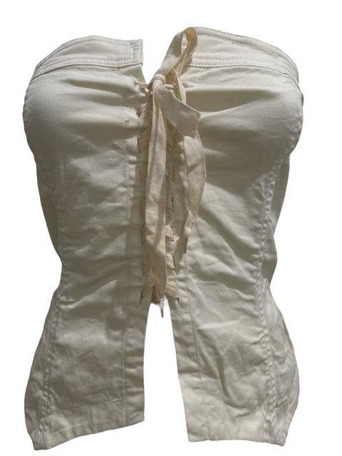 Cop Copine Ecru Bustier Bow