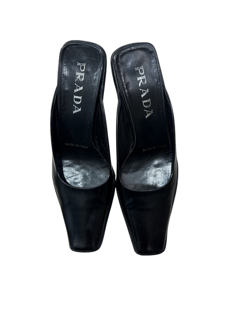 Prada Black Mules