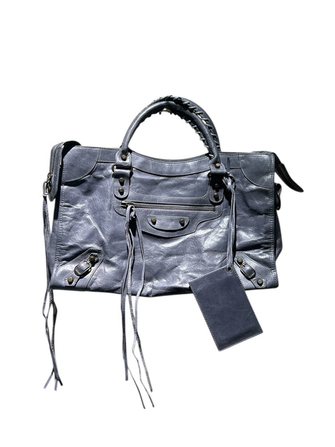 Balenciaga City Bag Metal Grey