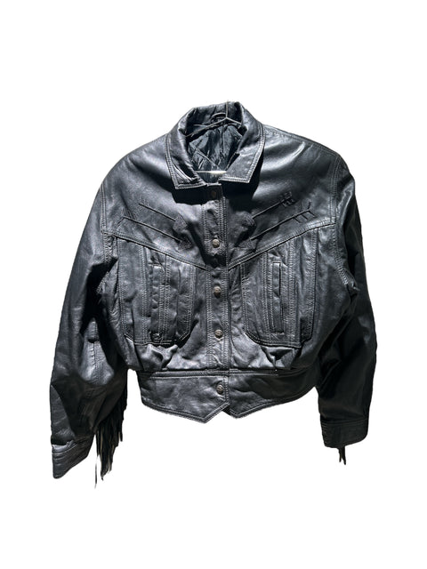Mac Douglas Fringed Leather Jacket