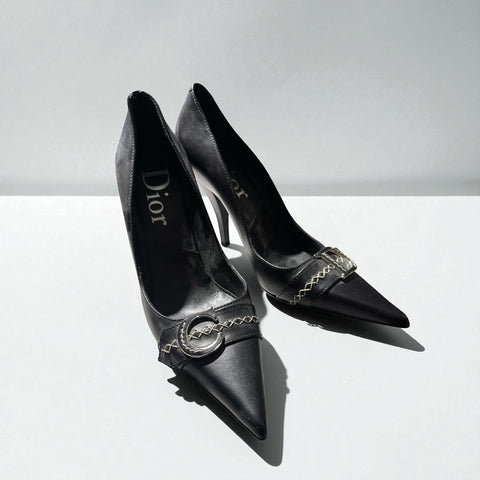 Dior Black Pointed High Heels