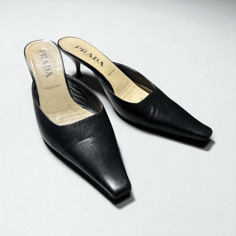 Prada Black Mule