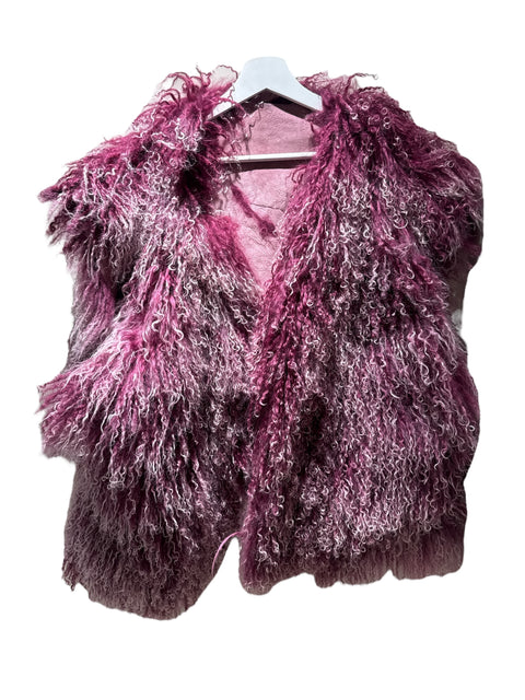 Lamb Pink Sleeveless Fur