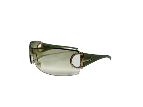 Gucci Green Gold Details Sunglasses
