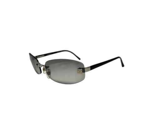 Chanel Black Smoked Lenses Sunglasses