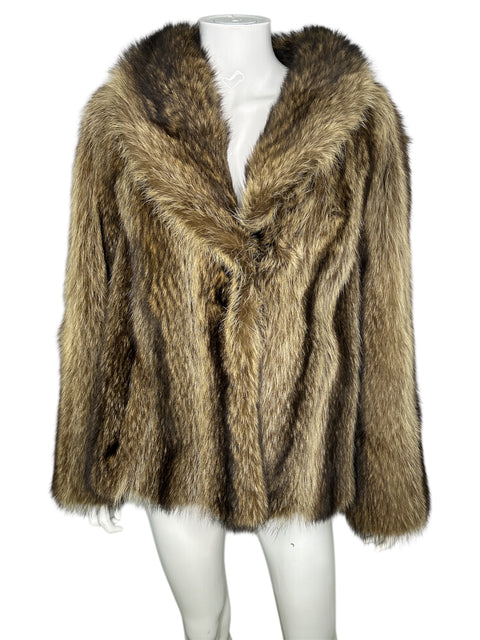 Vintage Dark Beige Short Fur 014