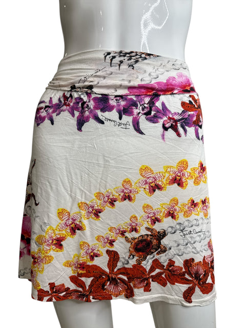 Just Cavalli White Orchid Skirt