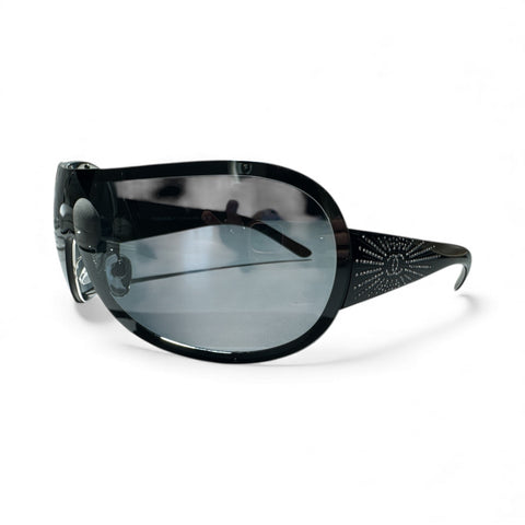 Chanel Black CC Strass