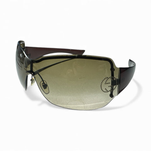 Gucci Brown GG Strass Sunglasses