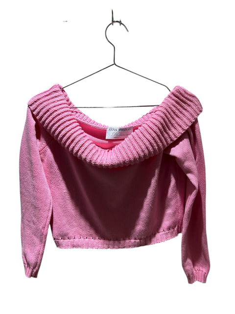 Anna Molinari Blumarine Pink Wool Top