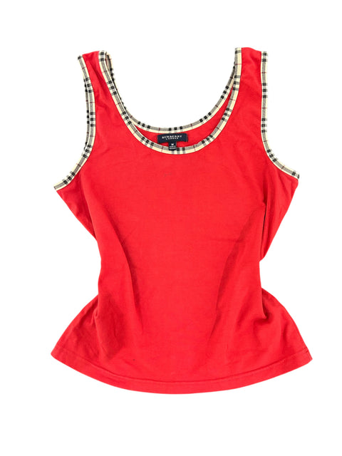 Burberry Red Tank Top