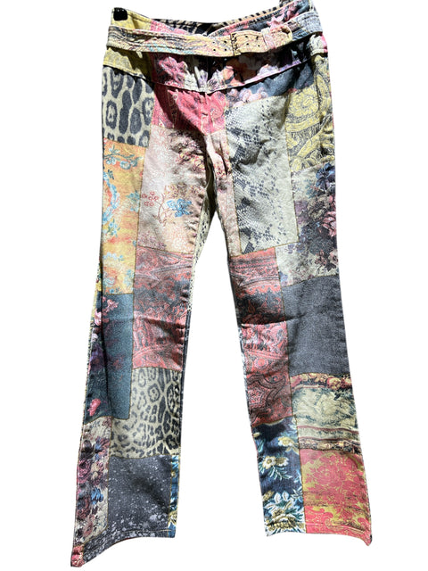 Roberto Cavalli Multi Print Patch with Belt Pant