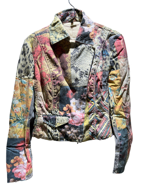 Roberto Cavalli Multi Print Patch Jacket