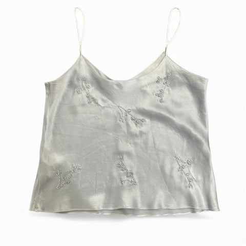 Vintage Grey Silk Top 105$