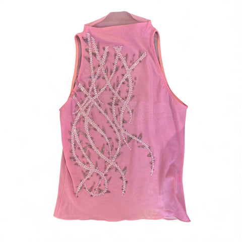 Pink Pearl-Embroidered Top (104$)
