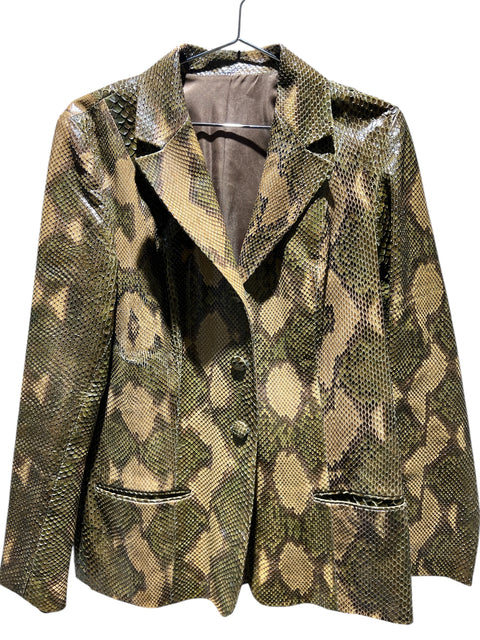 Vintage Python Green Blazer (SL)