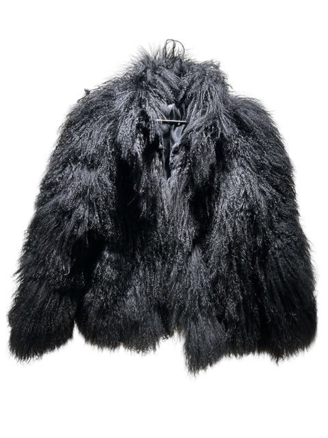 Vintage Black Lamb Fur