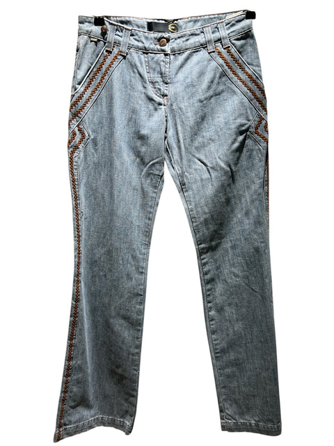 Just Cavalli Light Blue Jean with Brown Detail