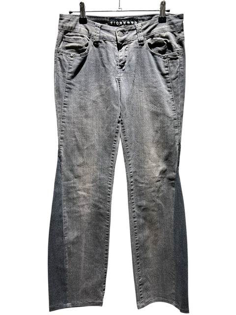Richmond Grey Jean with Skull Detail Pant