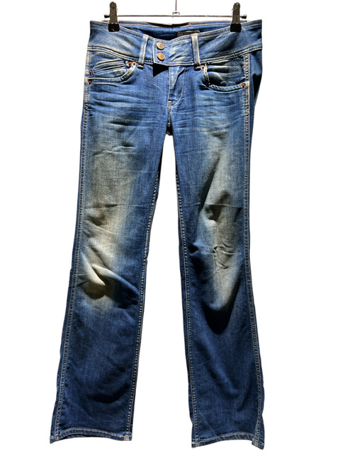 Pepe Jeans Blue Faded Flare Jean Pant