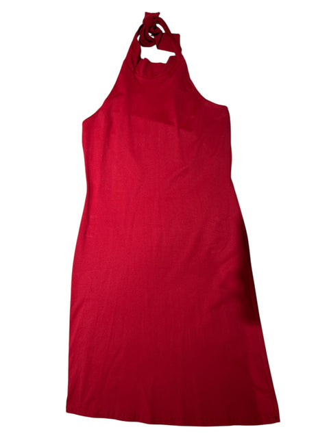 Mozzo Red Backless Dress