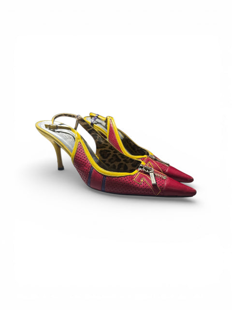 Dolce&Gabbana 76 Red Yellow Heels