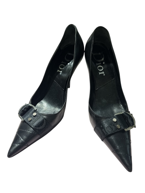 Dior Black Strap Shoes
