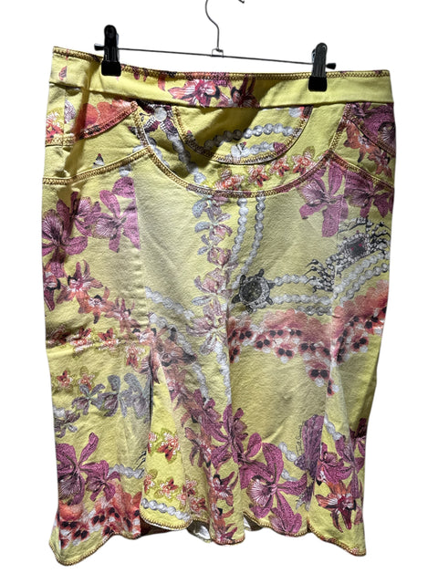 Cavalli Flower Yellow Skirt 2003