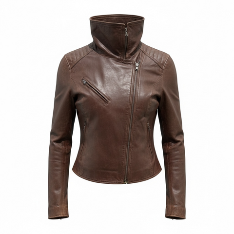 Claudio Iacovelli Brown Leather Jacket