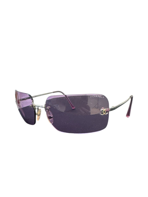 Chanel Pink Transparent Sunglasses