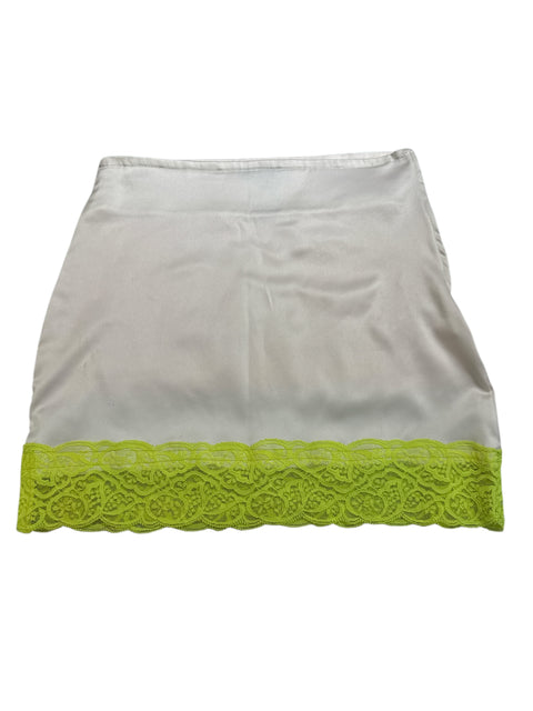 Versace Mini Fluo Lace Skirt