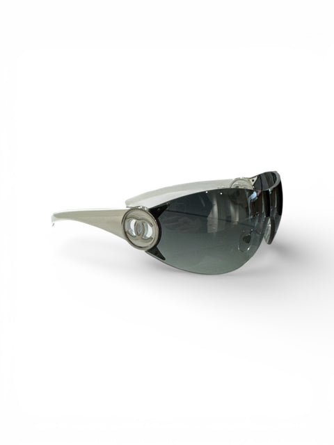 Chanel White mask Sunglasses