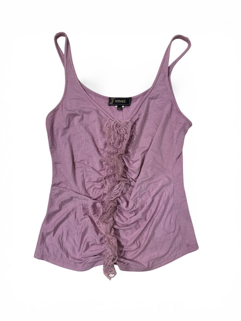 Versace Purple Lace Top