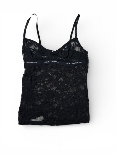 Dolce&Gabbana Lace Black Top