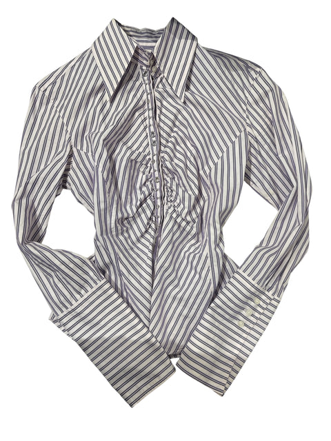 Richmond Striped Eyelet Shirt
