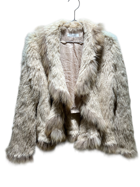 Eterno Beige Rabbit Fur Jacket