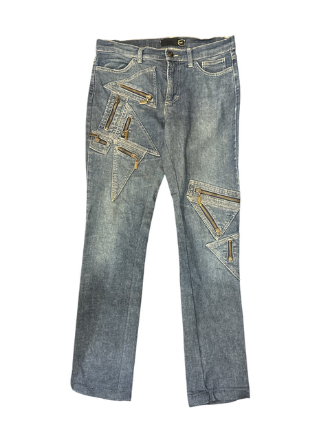 Just Cavalli Zip Blue Jeans