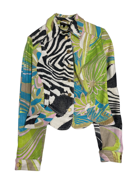 Roberto Cavalli Green Zebra Set
