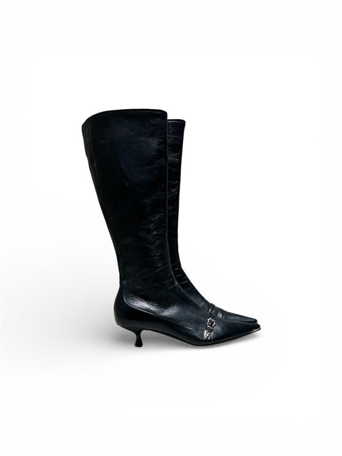 Prada 90s Leather Boots 37 1/2