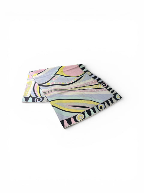 Emilio Pucci Large Silk Scarf Square Multicolor Made In Italy