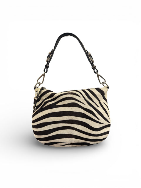 Prada Brown&White Zebra Print Pony Hair