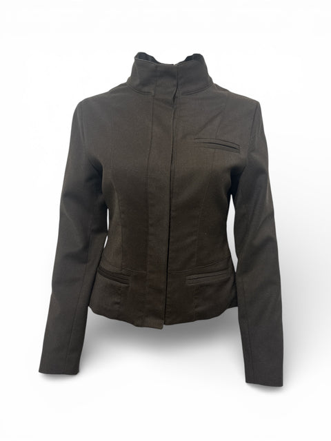 Brown Tailored Wool Jacket