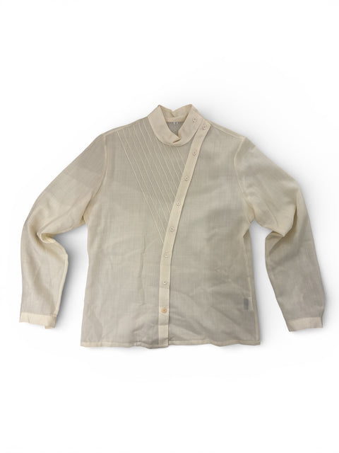 Vintage Asymetric Beige Shirt
