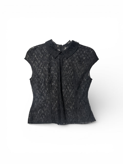 Vintage Black Lace Top