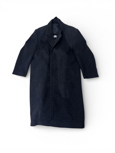 Larusso Oversized Black Wool Coat