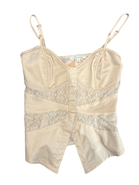 Germano Zama Cream Lace Detail Corset