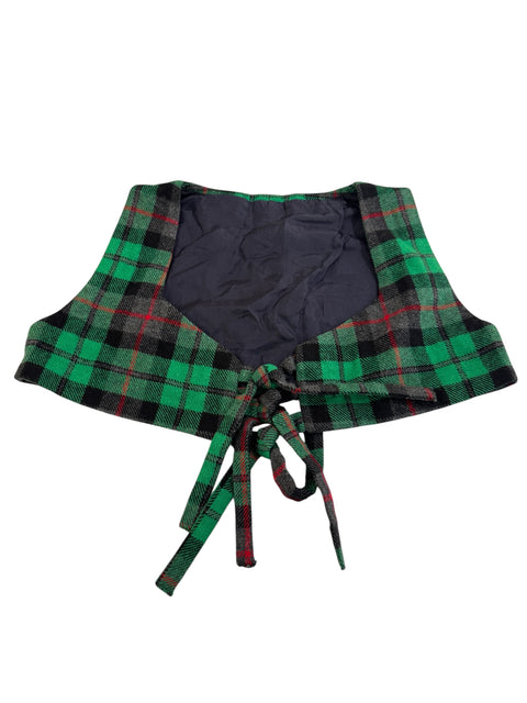 Vintage Green Tartan Crop Top