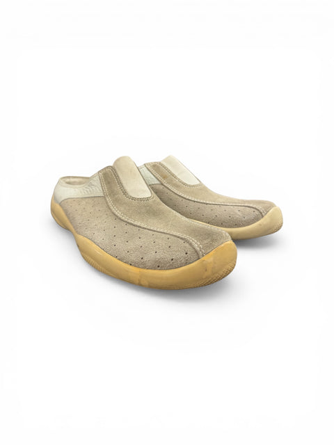 Prada Suede Grey Mule T.41