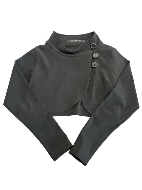 Bisu Bisu Black Crop Asymmetric Jacket