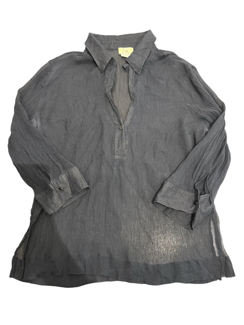 FROM Black Transparent Fluid Shirt